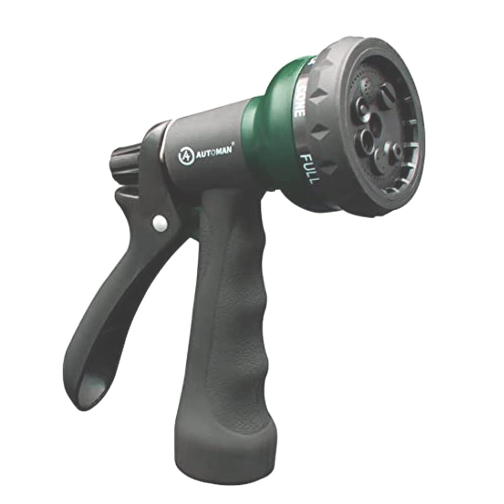 8-Pattern Garden Spray Nozzle with Rubberized Grip