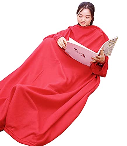 Blanket with Sleeves (Red)