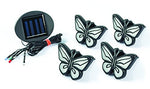 Ideaworks Solar Powered LED Butterfly Lights - Decorative Gardening 4 Piece Set