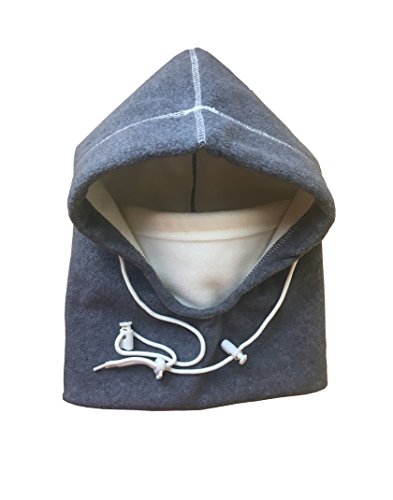 6-in-1 PolarEx EXTREME Fleece Hood in Charcoal - Multi-Function Design