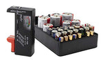 Battery Organizer & Tester With Battery Slots Cell Batteries