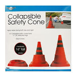 Collapsible Traffic Safety Cone with Reflective Rings