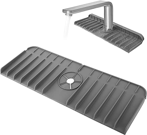 Kitchen Sink Splash Guard - Gray - Small  (13.75" x 5.7")