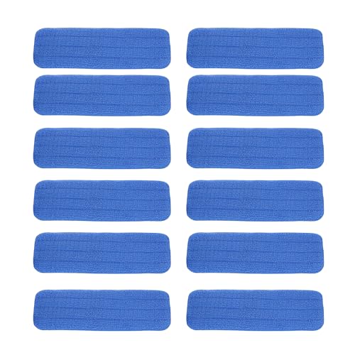 MicroFiber Swivel Mop Pad Refill, 12 pack