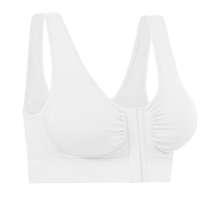Miracle Bamboo Comfort Bra - White - 2XL ( Bust 43-46)