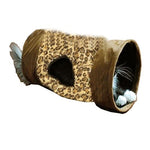 Leopard Print Crinkle Cat Tunnel