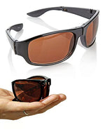 HD Vision Fold Aways Sunglasses Deluxe- 2 Pack (Black)