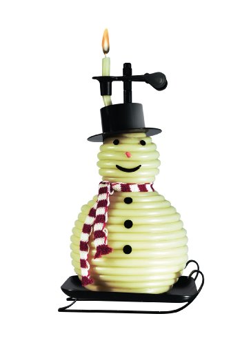 Candle by the Hour - 100 Hour Snowman Black Base (20657B)