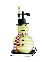 Candle by the Hour - 100 Hour Snowman Black Base (20657B)