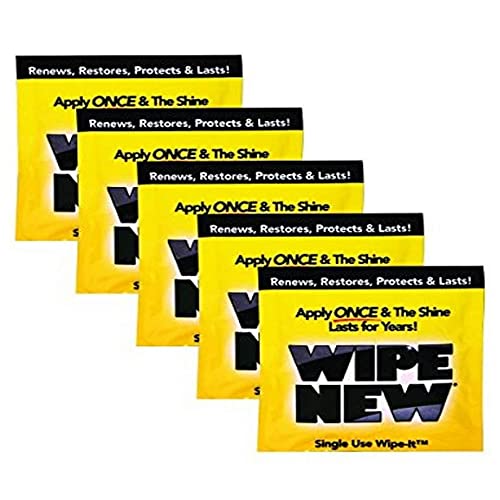 Wipe New Trim Restorer Single Use Wipe Car (5 Pack)