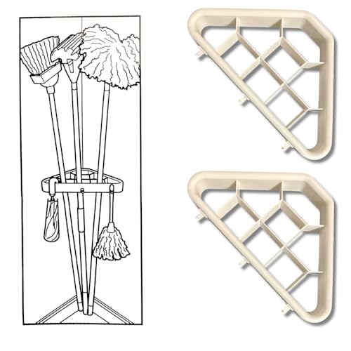 Corner Broom and Tool Holders (Set of 2)