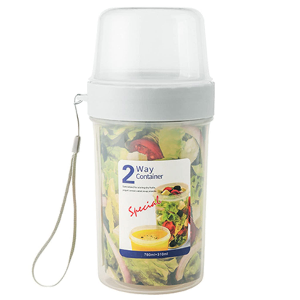 2-Way Meal Prep Container with Detachable Top - 760 mL
