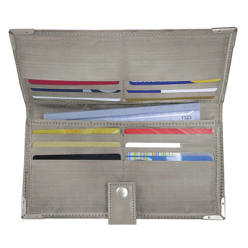 Stainless Steel Checkbook Wallet