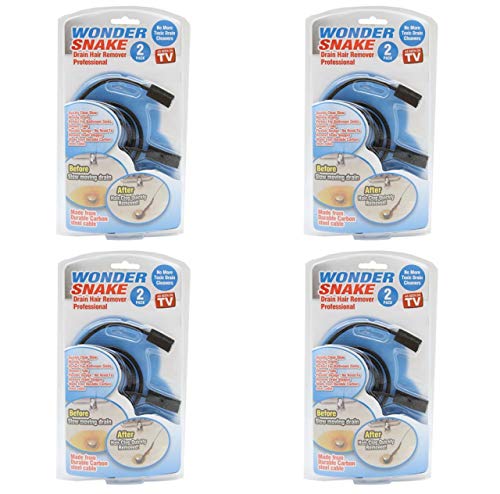 Wonder Snake - Drain Hair Removal Tool (4 Pack)