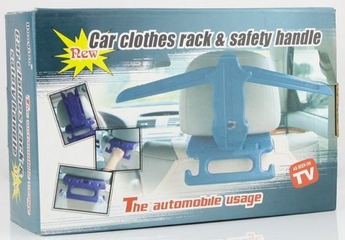 3 in 1 Valet Car Hanger- Clothes Hanger/Safety Handle/Hooks