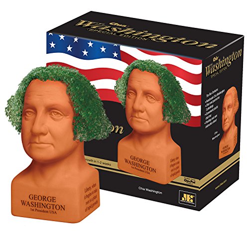 Chia Pet Planter - Freedom of Choice George Washington   - Determined