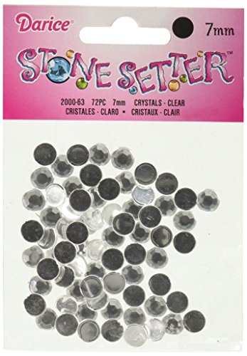 Stone Setter Crystals - 72 Pieces of 7mm Crystal for Crafts