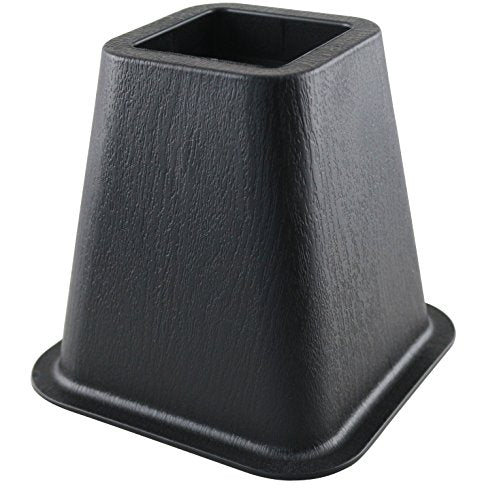 Bed Lifters - 4 Piece Set - Black