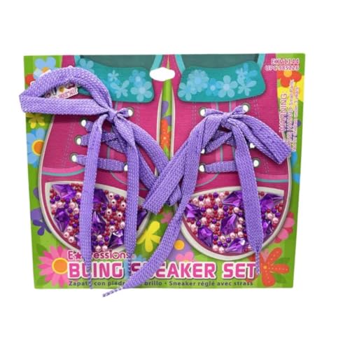 DIY Bling Sneaker Set – Colorful Shoelaces & Rhinestone Adhesives