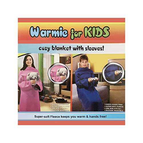 Warmie for Kids - Cozy Blanket with Sleeves - Pink