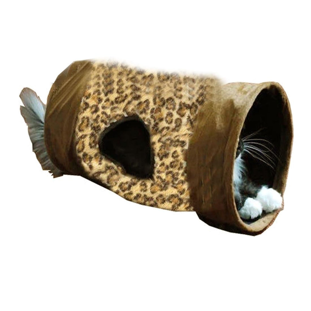 Leopard Print Crinkle Cat Tunnel