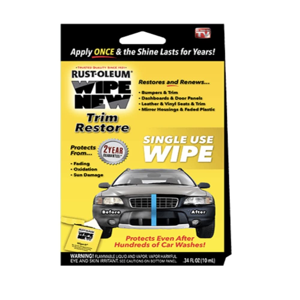 Wipe New Trim Restorer Single Use Wipe Car (5 Pack)