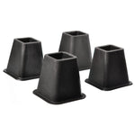 Bed Lifters - 4 Piece Set - Black