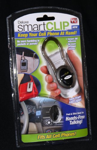 Deluxe Smart Clip- Universal-  Fits All Cellphones- Charcoal Gray (1)