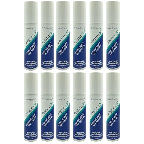 Frsh n Up Hair and Clothing Dry Spray Odor Eliminator (1 oz) 12 Pack