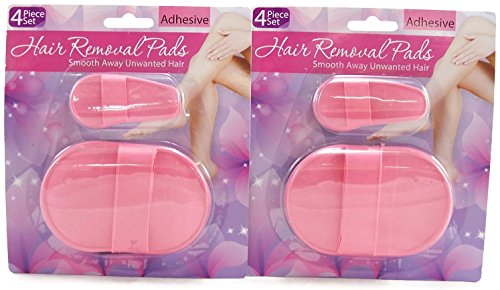 Hair Removal Pads 4 Piece Set (2-Pack)
