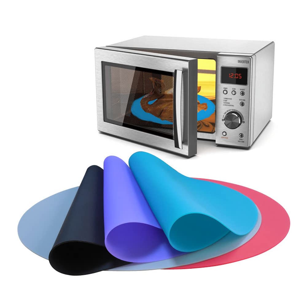 Silicone Microwave Spill Mat: 11.75-Inch - Red