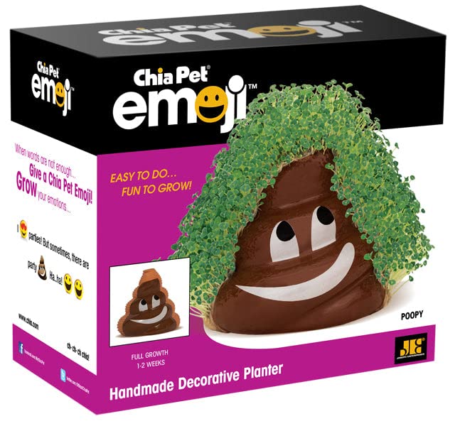 Chia Pet Planter - Emoji  - Poopy