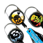 Lighter Leash Retractable Lighter Holder -Skull Series - Standard Size - 3PK