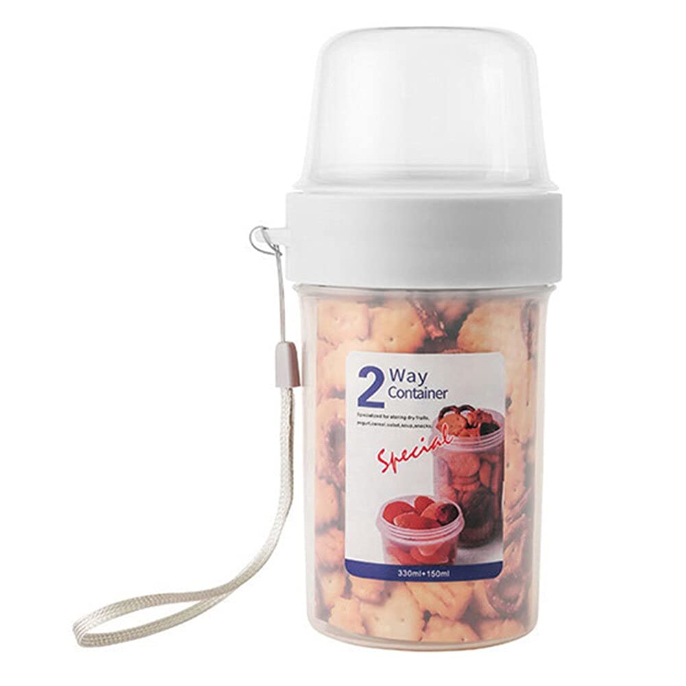 2-Way Meal Prep Container with Detachable Top - 330mL