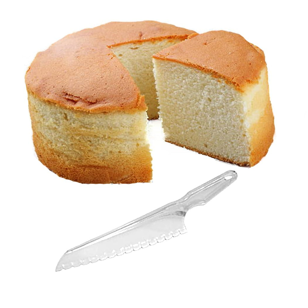 11.75" Plastic Cake Knife - Perfect for Slicing Cakes and Pastries