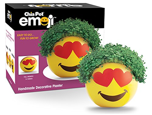 Chia Pet Planter - Emoji - Heart Eyes