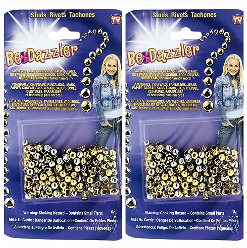 Be-Dazzler Gold and Silver Studs Refill – 300 Pieces