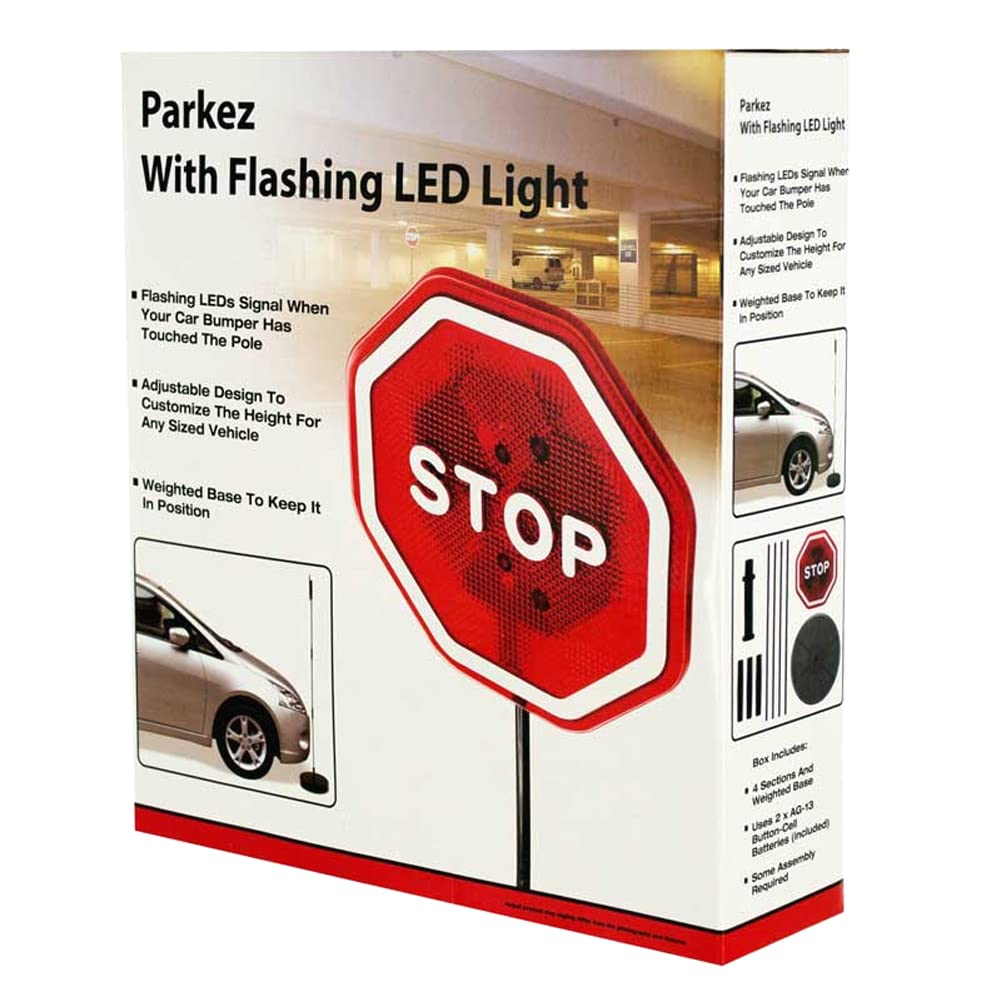 Flashing LED Light Parking Stop Sign For Garage