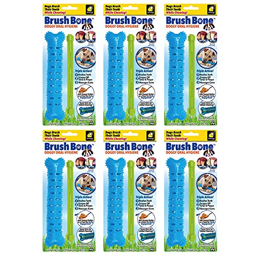 BrushBone - Dog Toothbrush Bone - 6 Pack