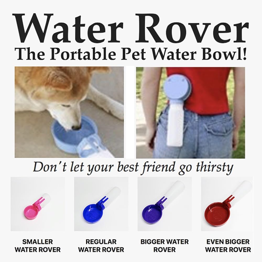 Water Rover Bigger 4-Inch Bowl and 26-Ounce Bottle, Purple