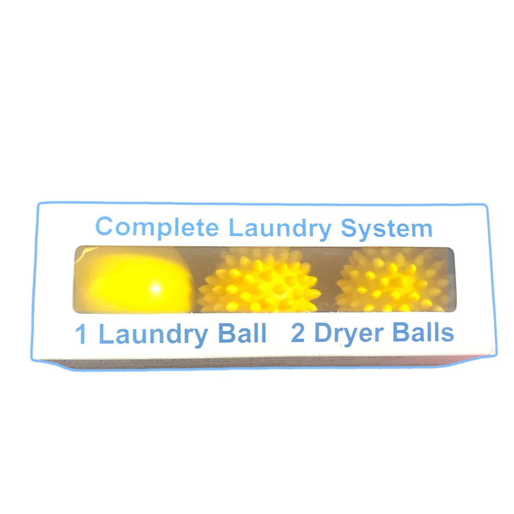 Complete All-Natural Laundry System Balls for Separating Clothes