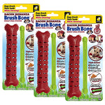 BrushBone - Dog Toothbrush Bone - Bacon Bonanza - Three Pack