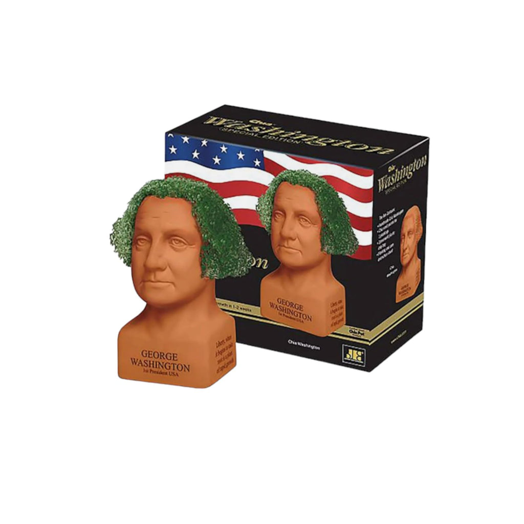 Chia Pet Planter - Freedom of Choice George Washington   - Determined