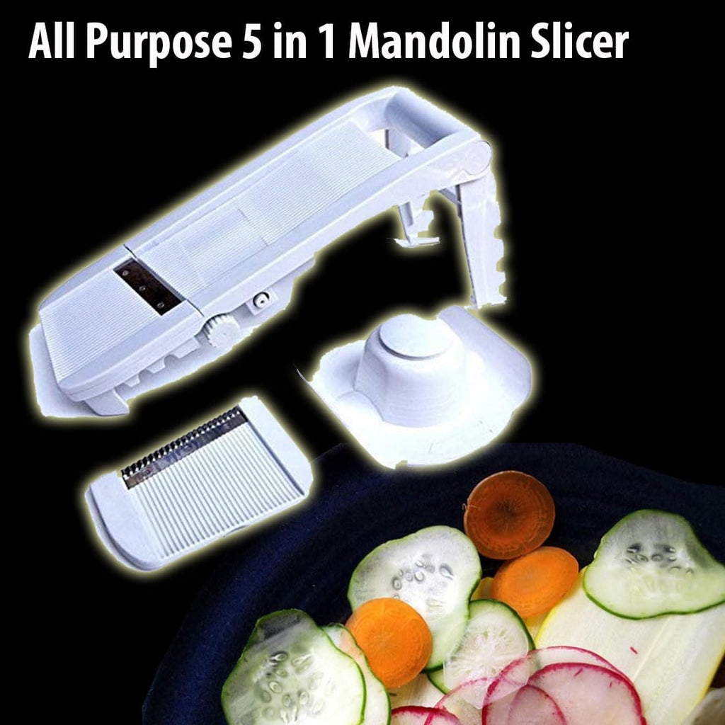 Super Slicer Professional Mandoline Slicer - Adjustable Thickness for Thick & Thin Slices, Veggie Cu