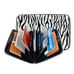 Aluminum Card Wallet - Unique and Durable - Zebra