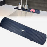 Kitchen Sink Splash Guard - Black -Large  (24.01" x 5.7")