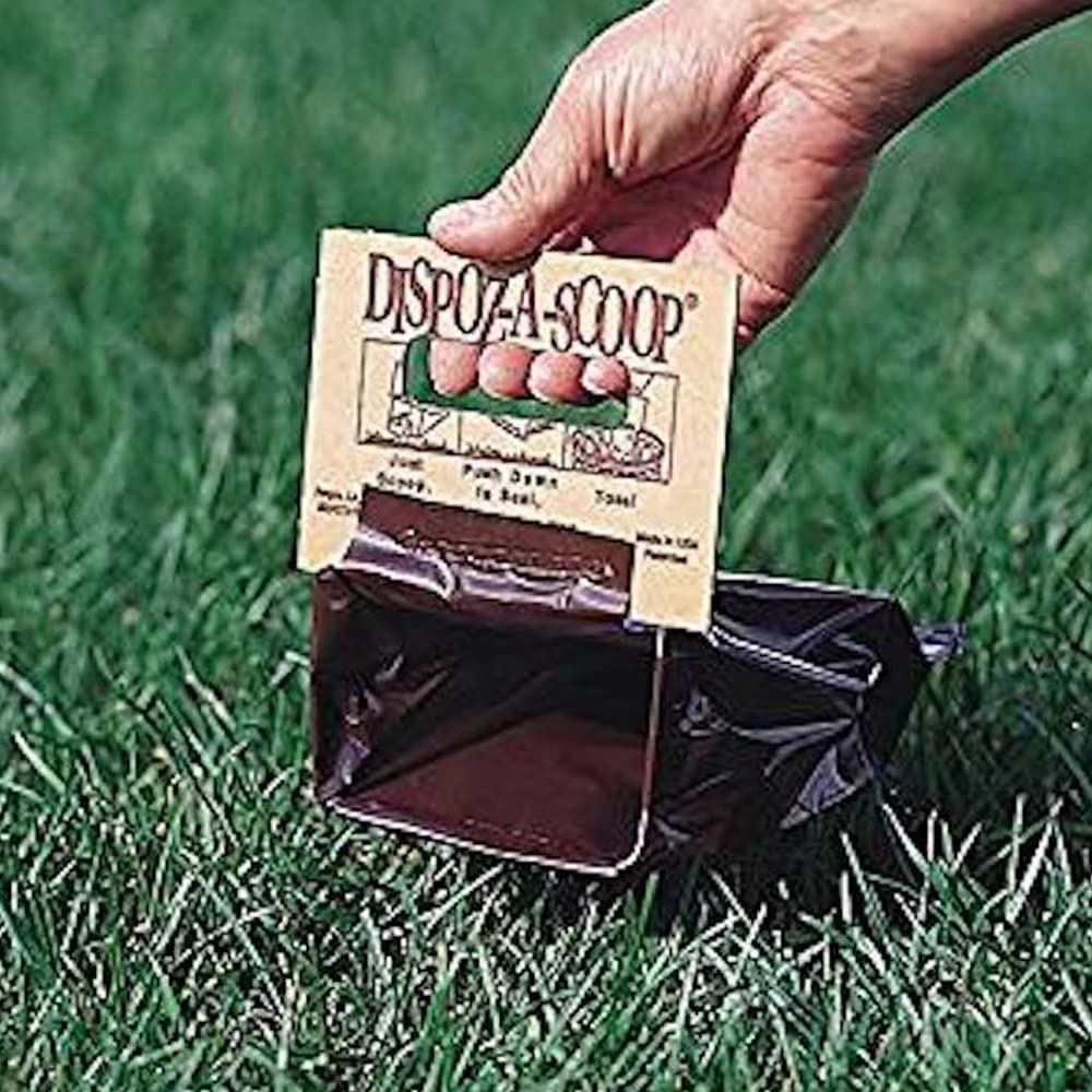 HealthPro Dispoz-A-Scoop –No Touch Mess Odor Sanitary Dog Poop Scoopers 48 Pack