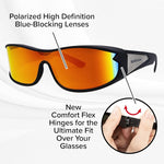 Battle Vision Wrap Around Glasses 3-Pack – Day, Night & Storm Sunglasses