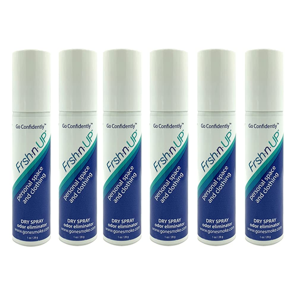 Frsh n Up Hair and Clothing Dry Spray Odor Eliminator (1 oz) 6 Pack