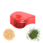 Red Ultimate Super Slicer – 5-Blade Rolling Wheel for Herbs and Noodles